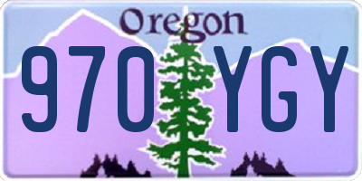 OR license plate 970YGY