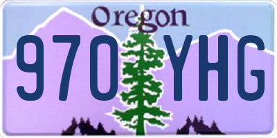 OR license plate 970YHG