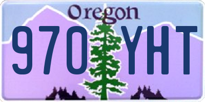 OR license plate 970YHT