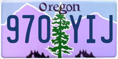 OR license plate 970YIJ