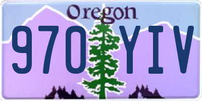 OR license plate 970YIV