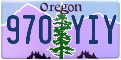 OR license plate 970YIY