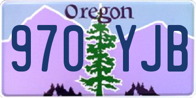 OR license plate 970YJB