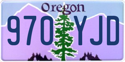 OR license plate 970YJD