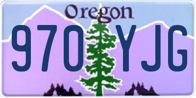 OR license plate 970YJG