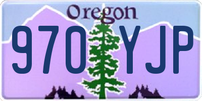 OR license plate 970YJP