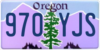 OR license plate 970YJS