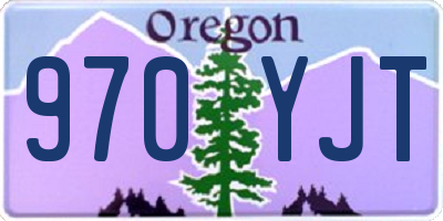 OR license plate 970YJT