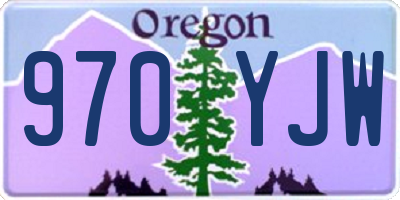 OR license plate 970YJW