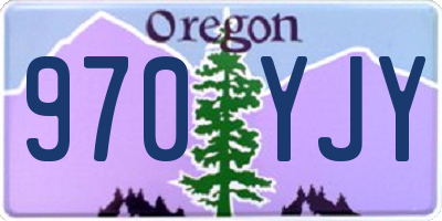 OR license plate 970YJY