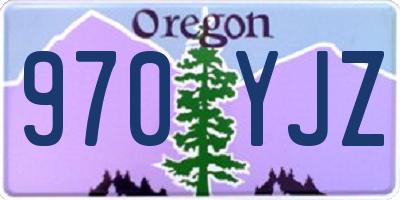 OR license plate 970YJZ