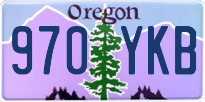 OR license plate 970YKB