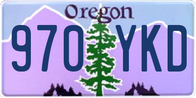 OR license plate 970YKD