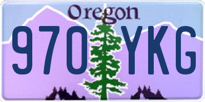 OR license plate 970YKG
