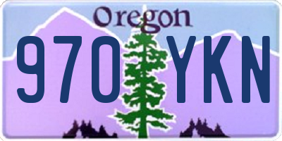 OR license plate 970YKN