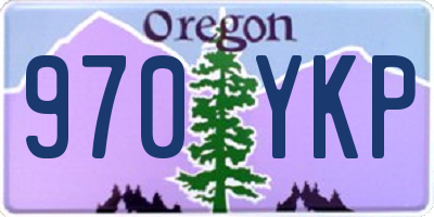 OR license plate 970YKP