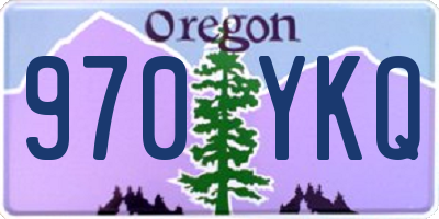 OR license plate 970YKQ