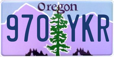 OR license plate 970YKR