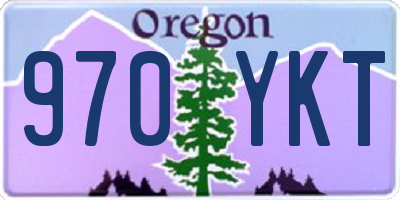 OR license plate 970YKT