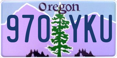 OR license plate 970YKU