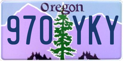 OR license plate 970YKY