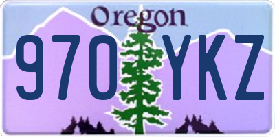 OR license plate 970YKZ