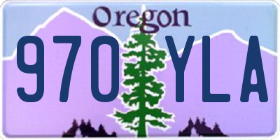 OR license plate 970YLA