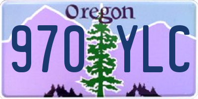 OR license plate 970YLC