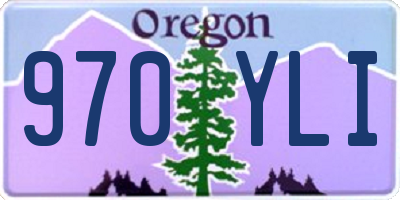 OR license plate 970YLI