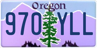 OR license plate 970YLL