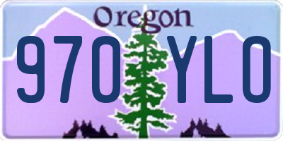OR license plate 970YLO