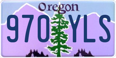 OR license plate 970YLS