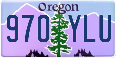 OR license plate 970YLU