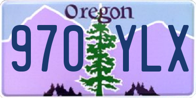OR license plate 970YLX