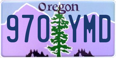 OR license plate 970YMD