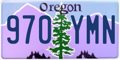 OR license plate 970YMN