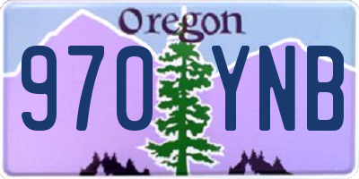 OR license plate 970YNB