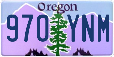 OR license plate 970YNM