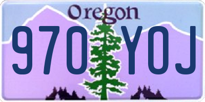 OR license plate 970YOJ