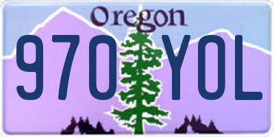 OR license plate 970YOL