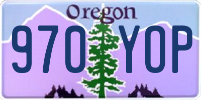 OR license plate 970YOP