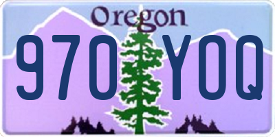 OR license plate 970YOQ