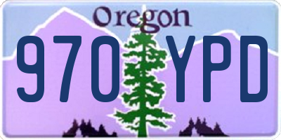 OR license plate 970YPD