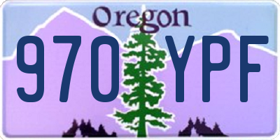 OR license plate 970YPF