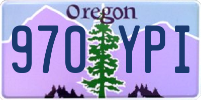 OR license plate 970YPI