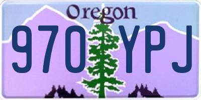 OR license plate 970YPJ
