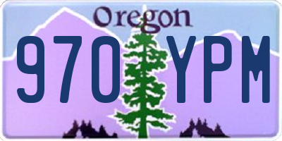 OR license plate 970YPM