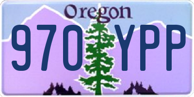 OR license plate 970YPP