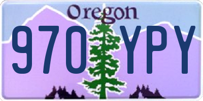 OR license plate 970YPY