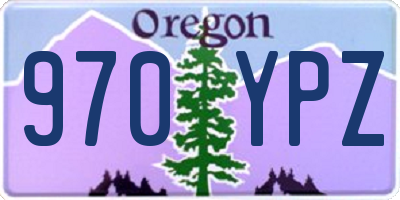 OR license plate 970YPZ